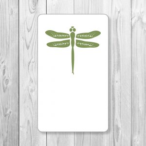 White Dragonfly Cards / paper guests (Coconut Grove)
