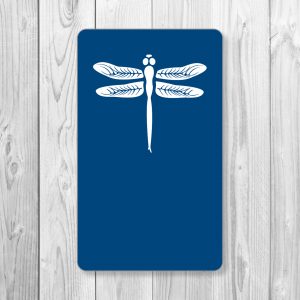 Dark Blue Dragonfly Cards