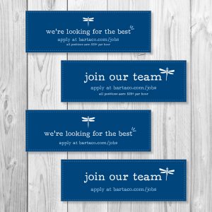 6ft x 2ft Now Hiring Banners