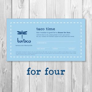 Taco Time Recovery Certificate for 4